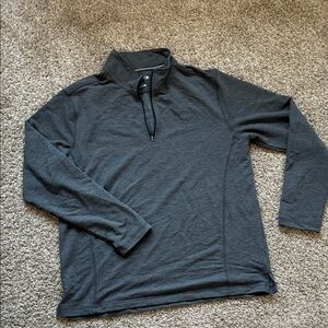 Orvis Men's Charcoal Gray Quarter-Zip Sweater
